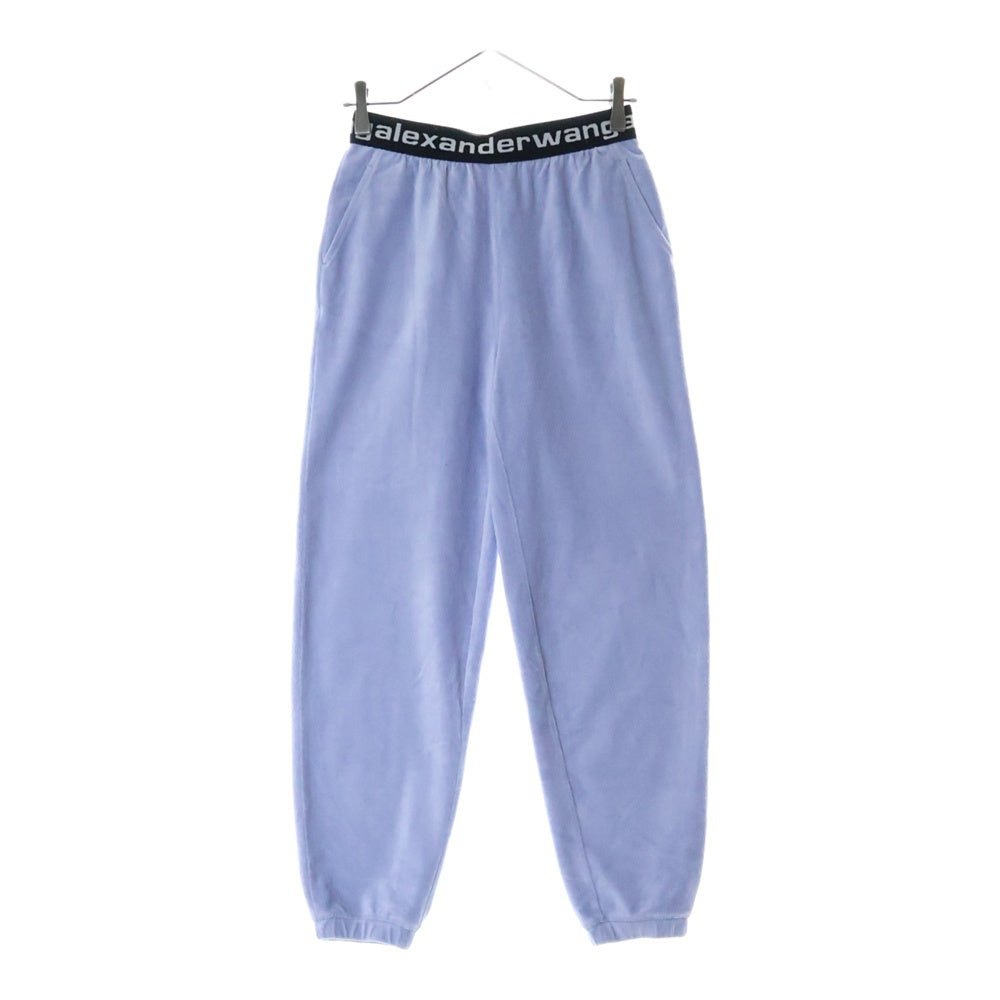 ALEXANDER WANG(アレキサンダーワン) Logo Elastic Jogger In Stretch Corduroy コーデュロイジョガーパンツ ブルー レディース 4CC1204024