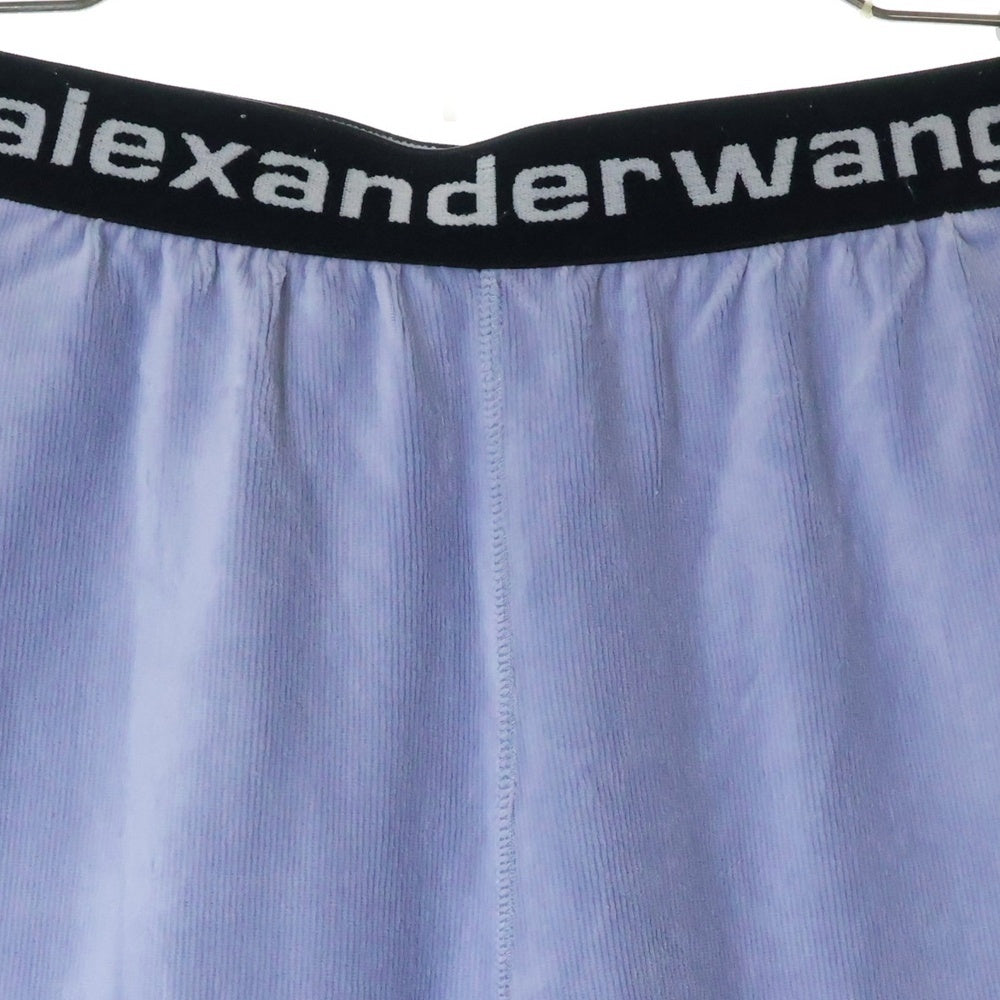 ALEXANDER WANG(アレキサンダーワン) Logo Elastic Jogger In Stretch Corduroy コーデュロイジョガーパンツ ブルー レディース 4CC1204024