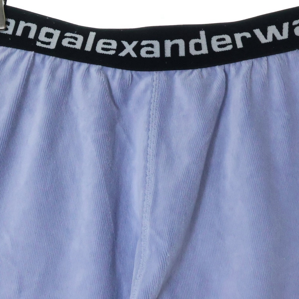 ALEXANDER WANG(アレキサンダーワン) Logo Elastic Jogger In Stretch Corduroy コーデュロイジョガーパンツ ブルー レディース 4CC1204024