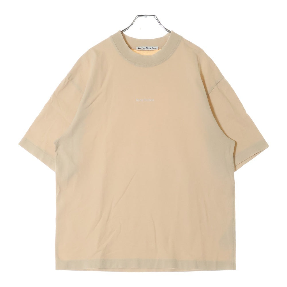 Acne Studios(アクネ ストゥディオズ) Logo T-Shirt ロゴプリント 半袖Tシャツ ベージュ BL0278-