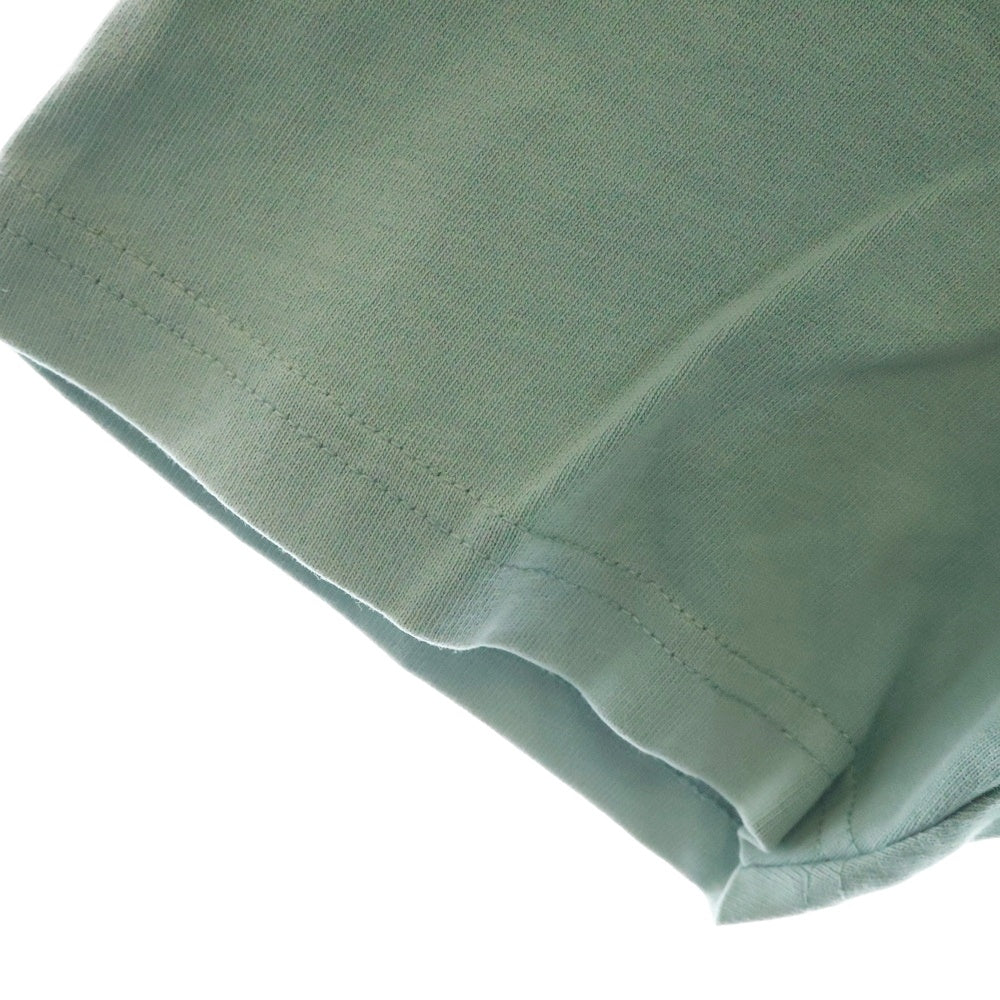 AMI Alexandre Mattiussi(アミアレクサンドルマテュッシ) Logo T-Shirt ハートロゴ刺繍 半袖Tシャツ グリーン E21HJ128.726