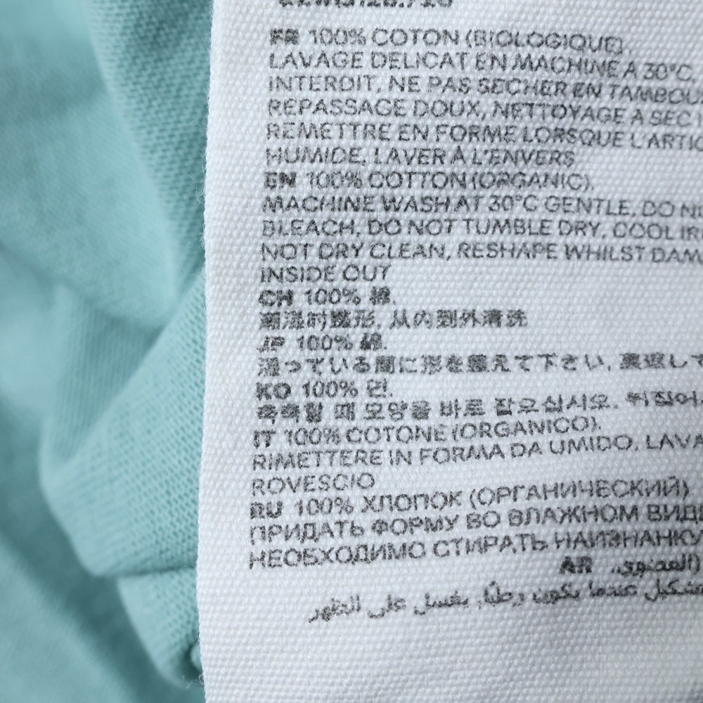 AMI Alexandre Mattiussi(アミアレクサンドルマテュッシ) Logo T-Shirt ハートロゴ刺繍 半袖Tシャツ グリーン E21HJ128.726