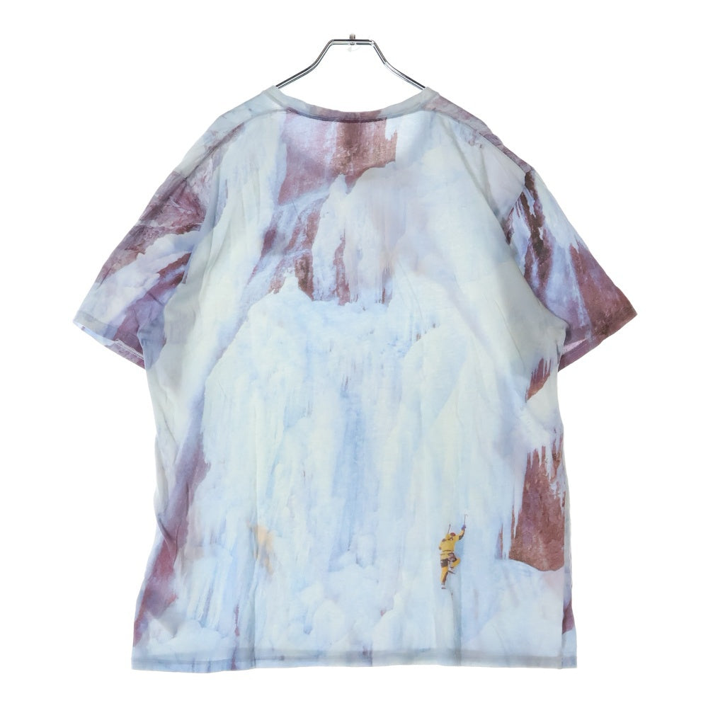SUPREME(シュプリーム) 21SS ×THE NORTH FACE Ice Climb Tee ノースフェイス アイスクライム ロゴ刺繍半袖Tシャツ ブルー NF0A5G7T
