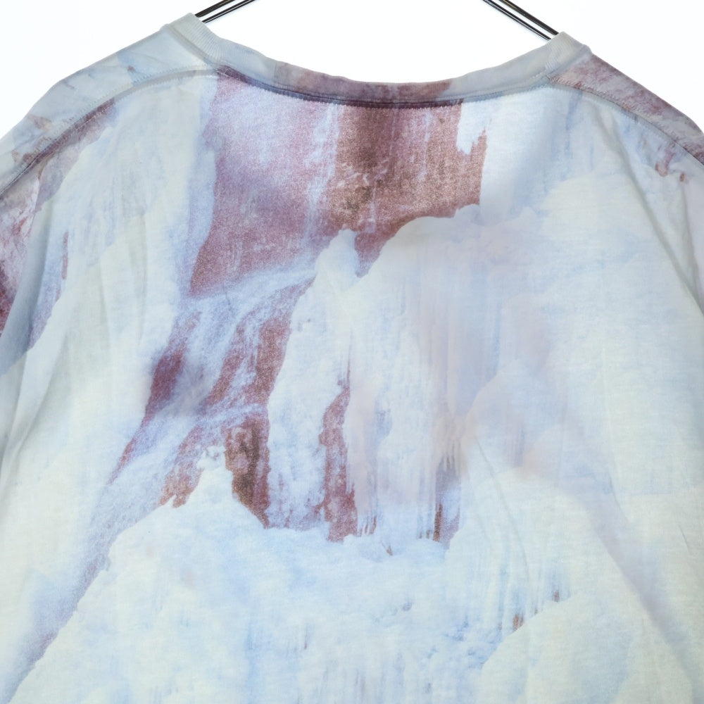 SUPREME(シュプリーム) 21SS ×THE NORTH FACE Ice Climb Tee ノースフェイス アイスクライム ロゴ刺繍半袖Tシャツ ブルー NF0A5G7T