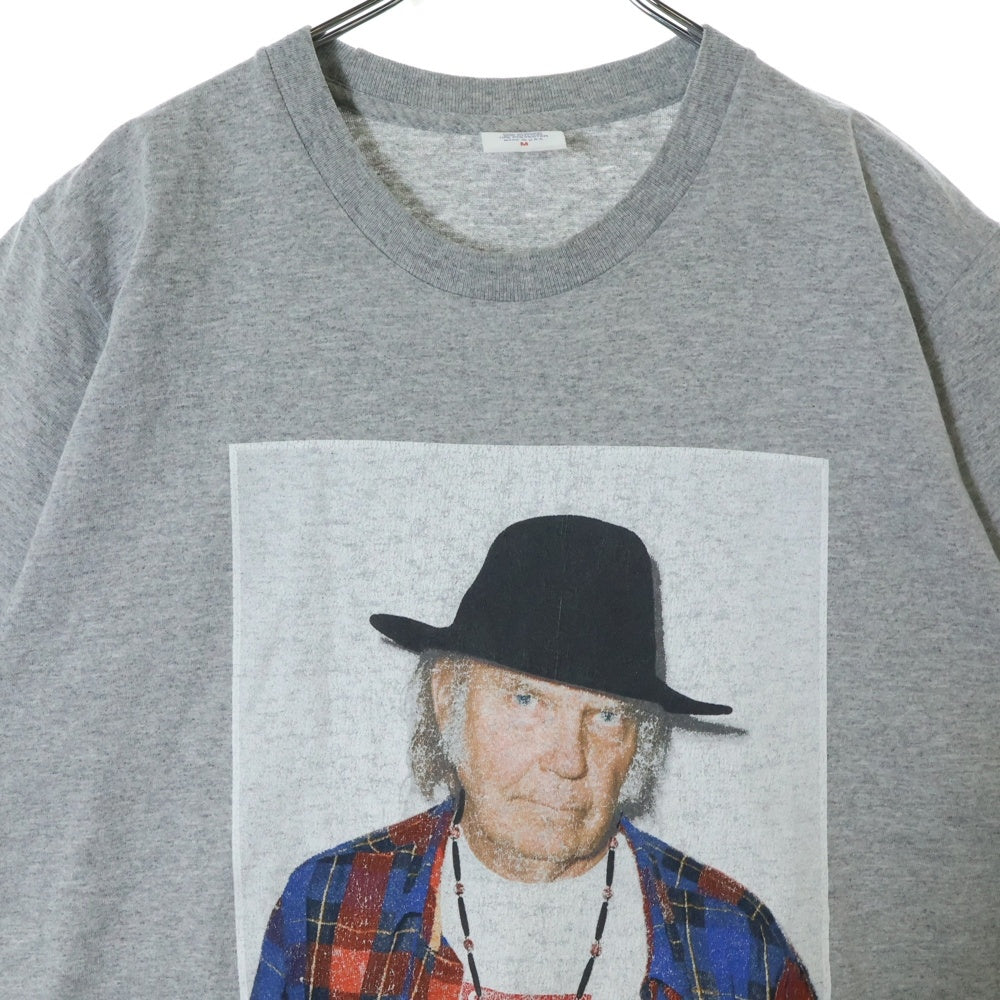 SUPREME(シュプリーム) 15SS Neil Young Tee ニールヤング フォトプリント半袖Tシャツ グレー