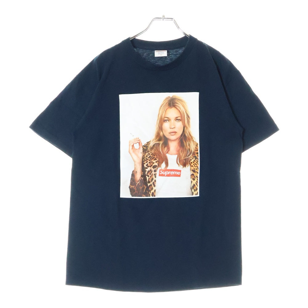 SUPREME(シュプリーム) 12SS Kate Moss Tee ケイトモス フォトプリント半袖Tシャツ ネイビー