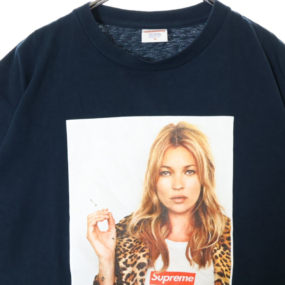SUPREME(シュプリーム) 12SS Kate Moss Tee ケイトモス フォトプリント半袖Tシャツ ネイビー