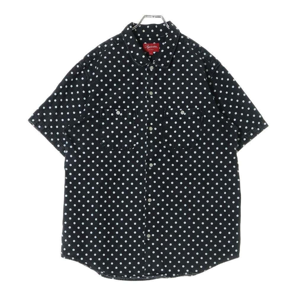 SUPREME(シュプリーム) 18SS Polka Dot Denim Shirt ポルカドット デニム半袖シャツ グレー