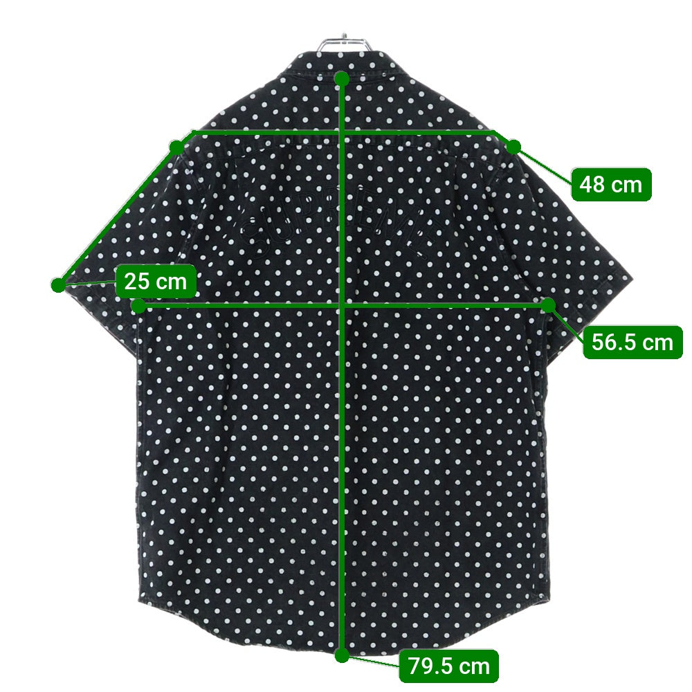 SUPREME(シュプリーム) 18SS Polka Dot Denim Shirt ポルカドット デニム半袖シャツ グレー
