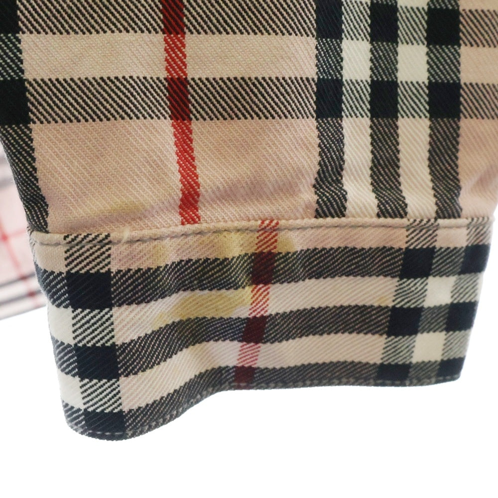 SUPREME(シュプリーム) 22SS Burberry Denim Trucker Jacket バーバリー ノバチェック デニムトラッカージャケット ピンク