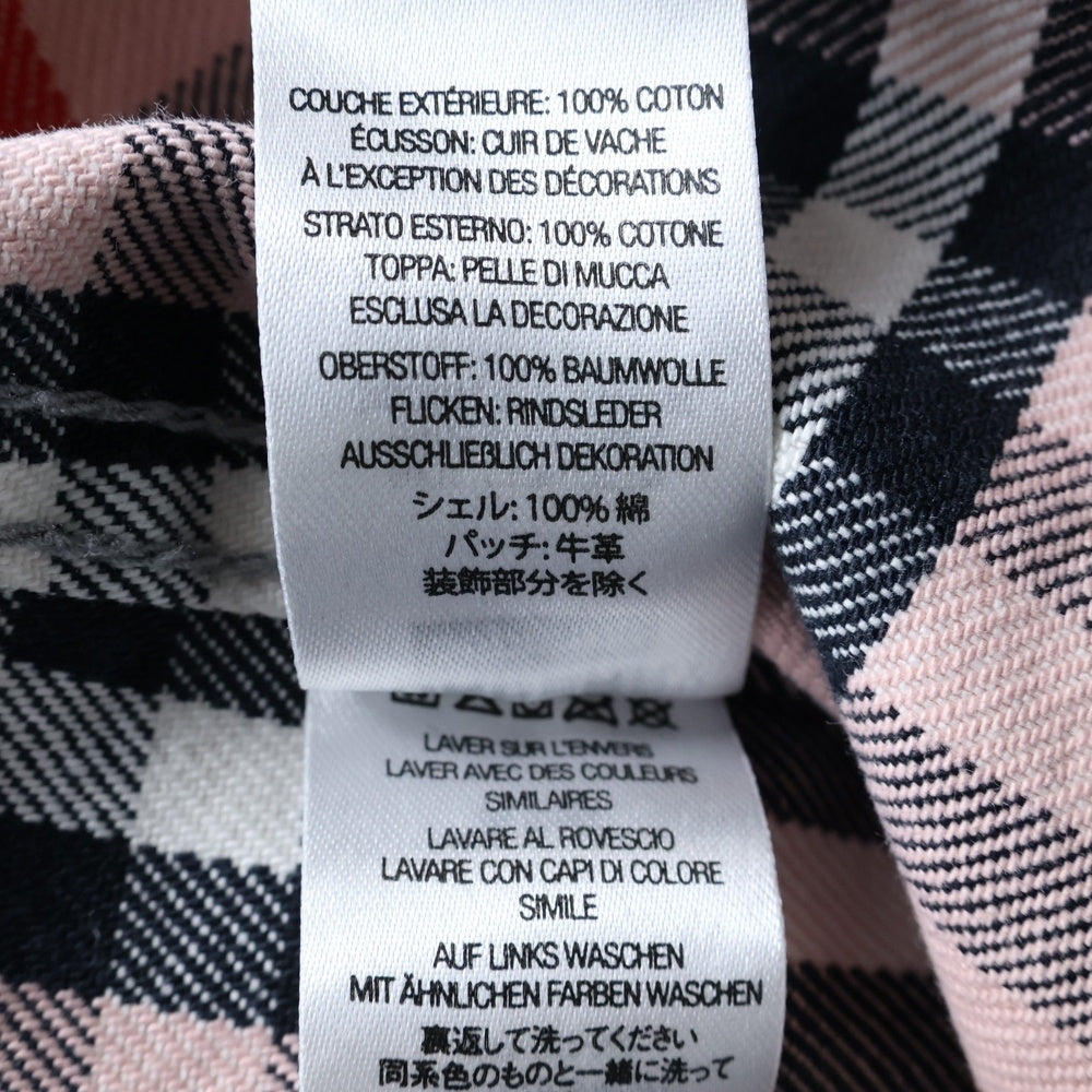 SUPREME(シュプリーム) 22SS Burberry Denim Trucker Jacket バーバリー ノバチェック デニムトラッカージャケット ピンク