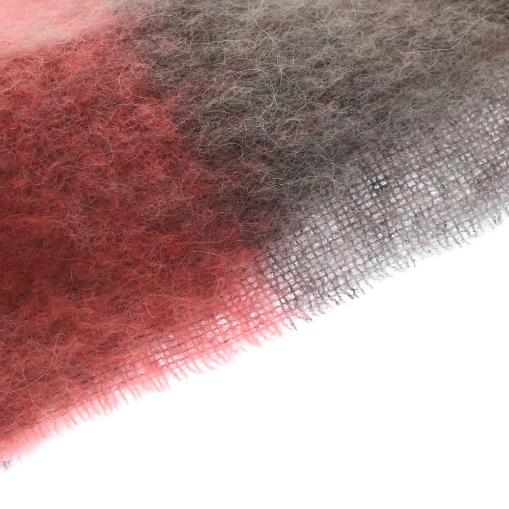 Acne Studios(アクネ ストゥディオズ) Mohair Checked Scarf モヘアニット チェックスカーフ マフラー ピンク