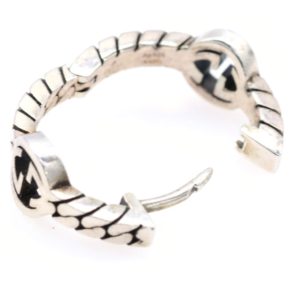 GUCCI(グッチ) Interlocking G Hoop Earrings インターロッキングG フープピアス シルバー