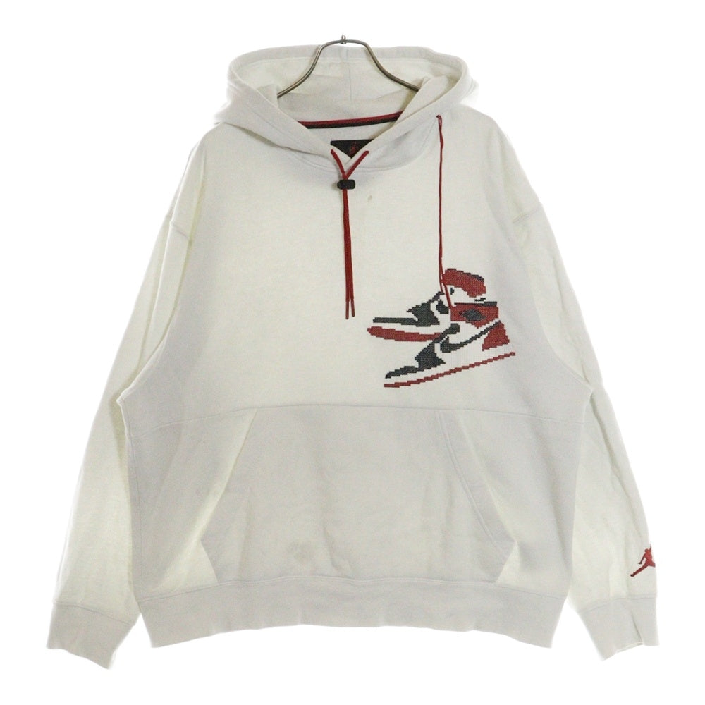 NIKE(ナイキ) JORDAN BRAND AS M J JUMPMAN HOLIDAY PO ジョーダンブランド プルオーバースウェットパーカー フーディー ホワイト CT3458-100