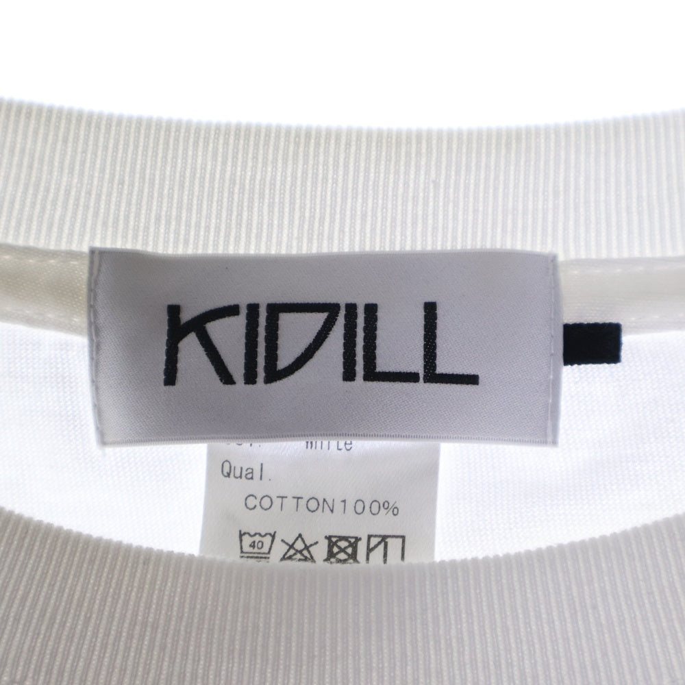 KIDILL(キディル) ゴナダイ デストロイ 半袖Tシャツ カットソー ホワイト KL886