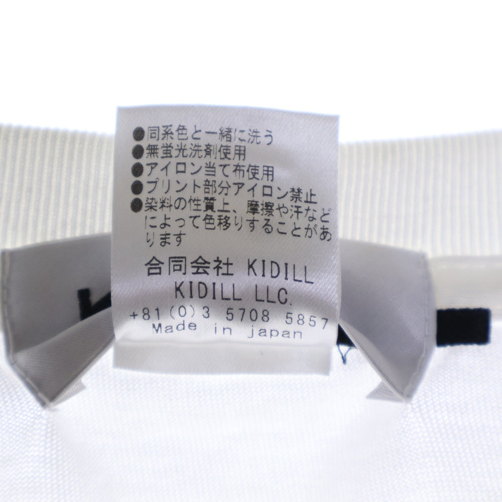 KIDILL(キディル) ゴナダイ デストロイ 半袖Tシャツ カットソー ホワイト KL886