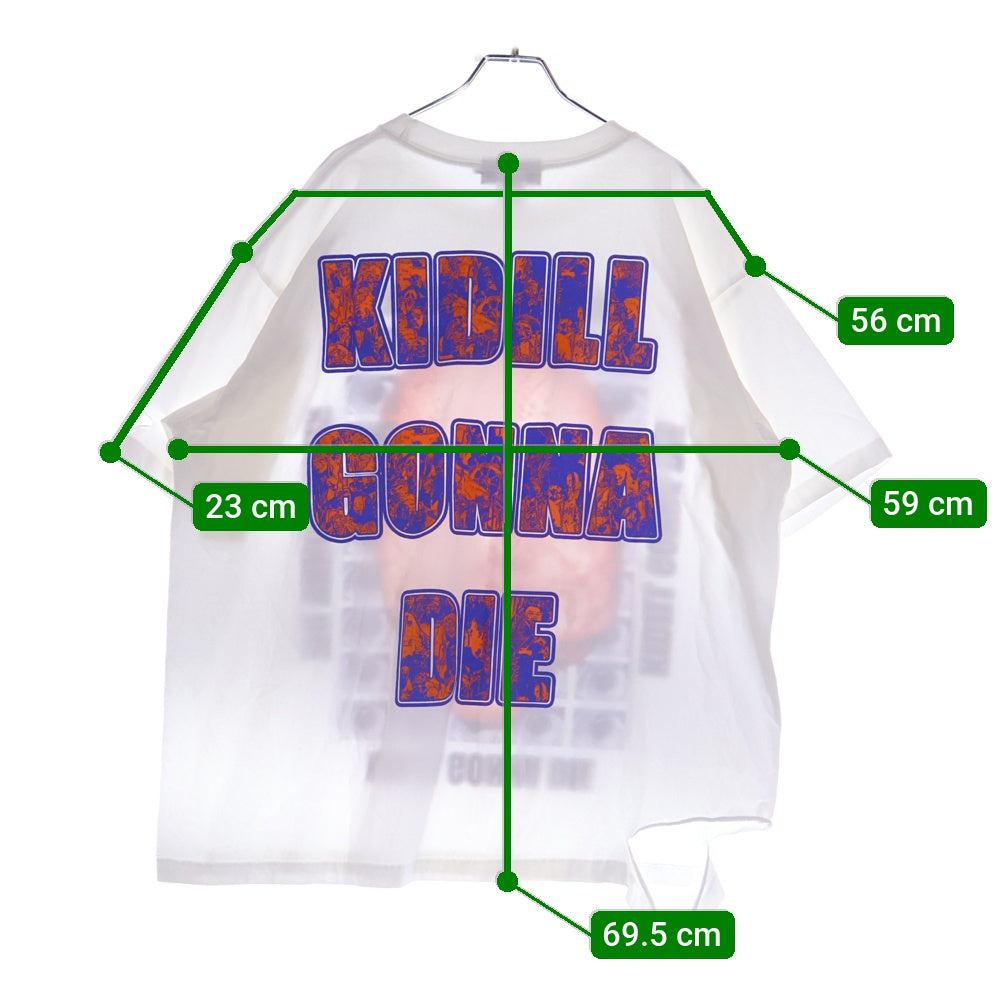 KIDILL(キディル) ゴナダイ デストロイ 半袖Tシャツ カットソー ホワイト KL886