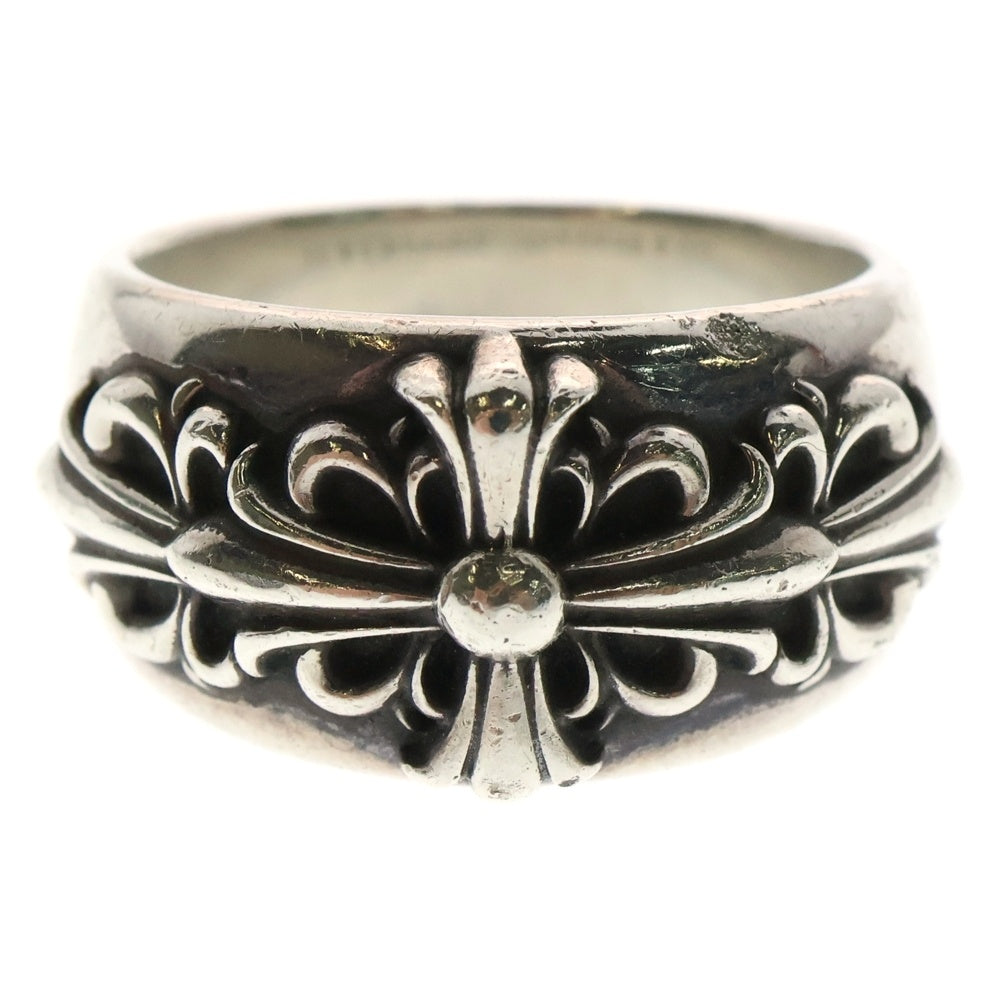 CHROME HEARTS(クロムハーツ) CLSC DBL FLRL CRS クラシックダブルフローラルクロス リング シルバー