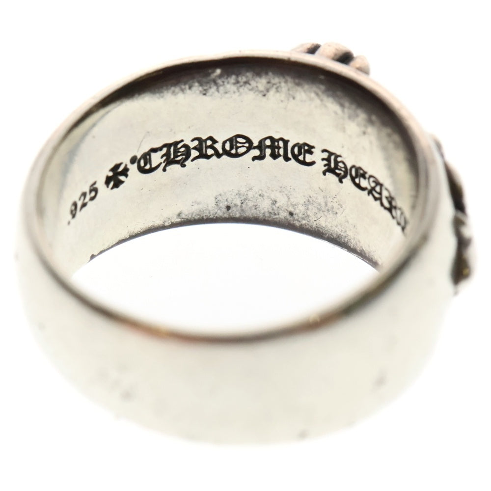 CHROME HEARTS(クロムハーツ) CLSC DBL FLRL CRS クラシックダブルフローラルクロス リング シルバー