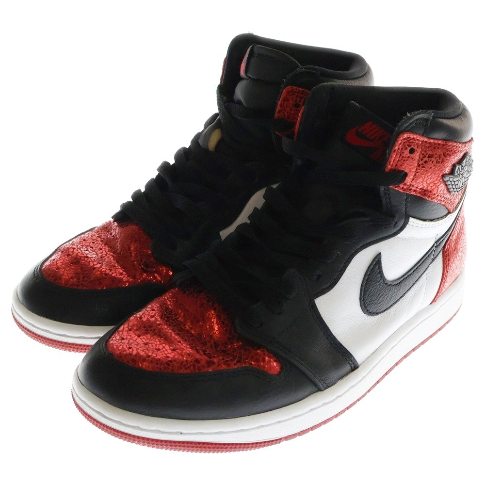 NIKE(ナイキ) WMNS Air Jordan 1 High OG Ruby ウィメンズ エアジョーダン1 ハイ ルビー ハイカットスニーカー ブラック/レッド US8.5/25.5cm FD2596-602