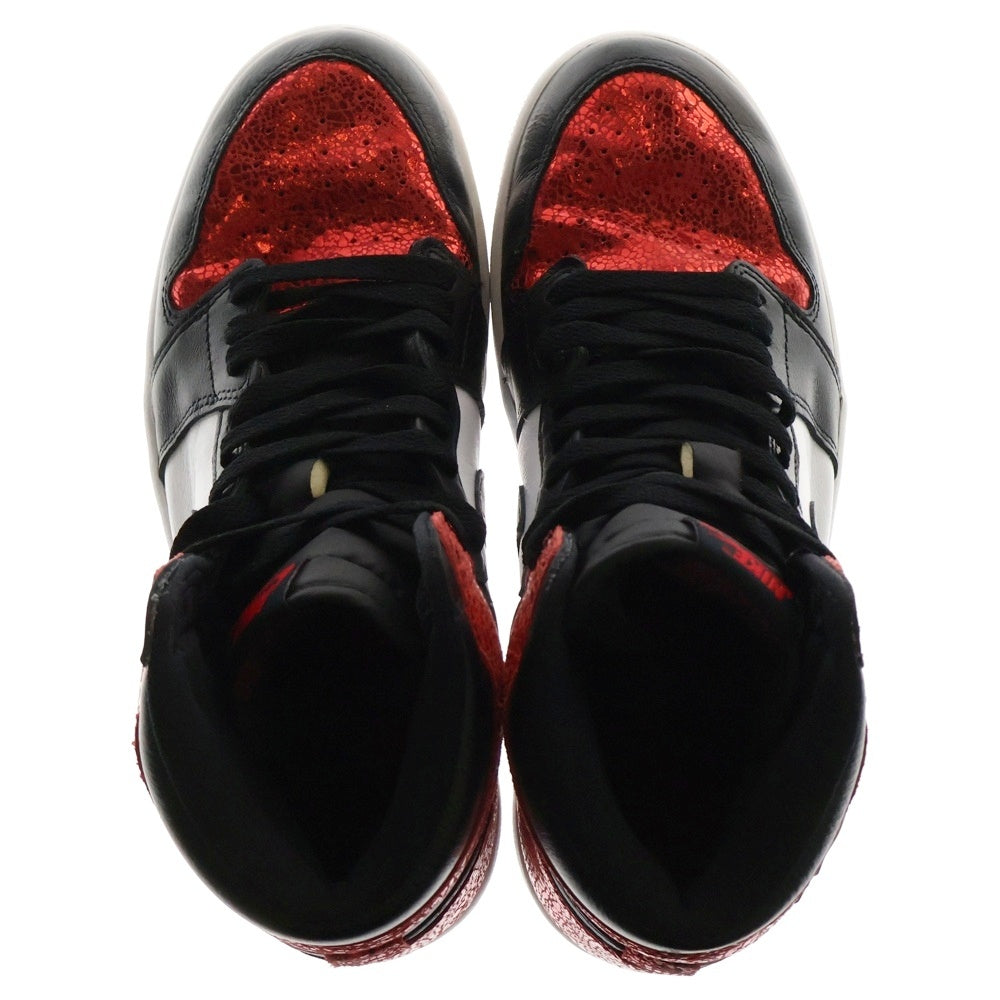 NIKE(ナイキ) WMNS Air Jordan 1 High OG Ruby ウィメンズ エアジョーダン1 ハイ ルビー ハイカットスニーカー ブラック/レッド US8.5/25.5cm FD2596-602