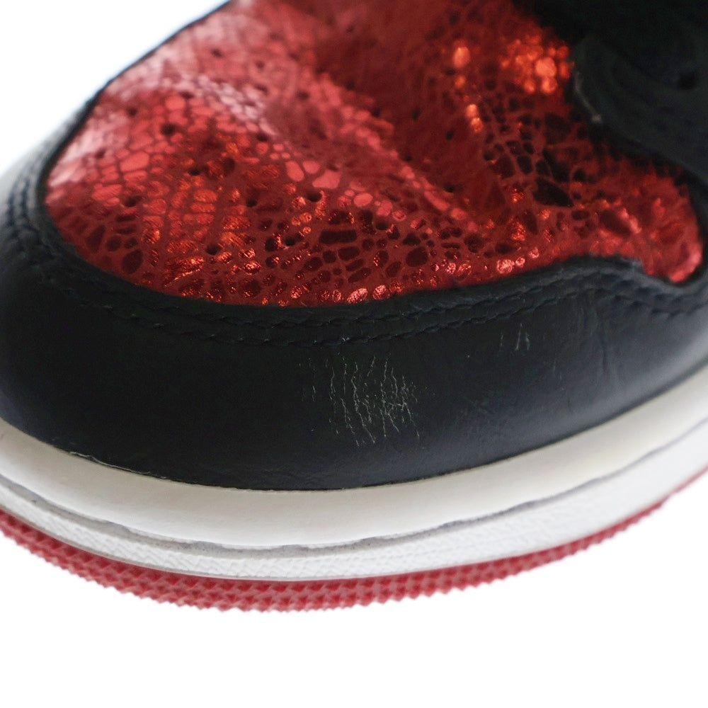 NIKE(ナイキ) WMNS Air Jordan 1 High OG Ruby ウィメンズ エアジョーダン1 ハイ ルビー ハイカットスニーカー ブラック/レッド US8.5/25.5cm FD2596-602