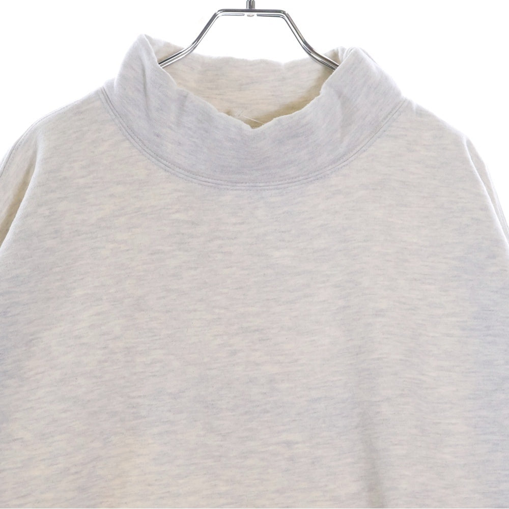 FEAR OF GOD ESSENTIALS(フィアオブゴッド エッセンシャルズ) MOCK NECK SWEAT SHIRT エンボスロゴモックネック長袖スウェットトレーナー グレー