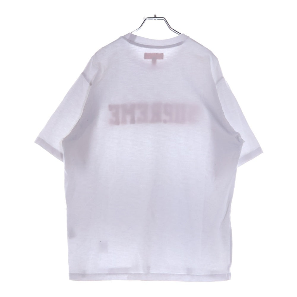 SUPREME(シュプリーム) 24AW Twill Applique S/S Top ツウィルアップリケショートスリーブトップ ロゴ刺繍半袖Tシャツ ホワイト