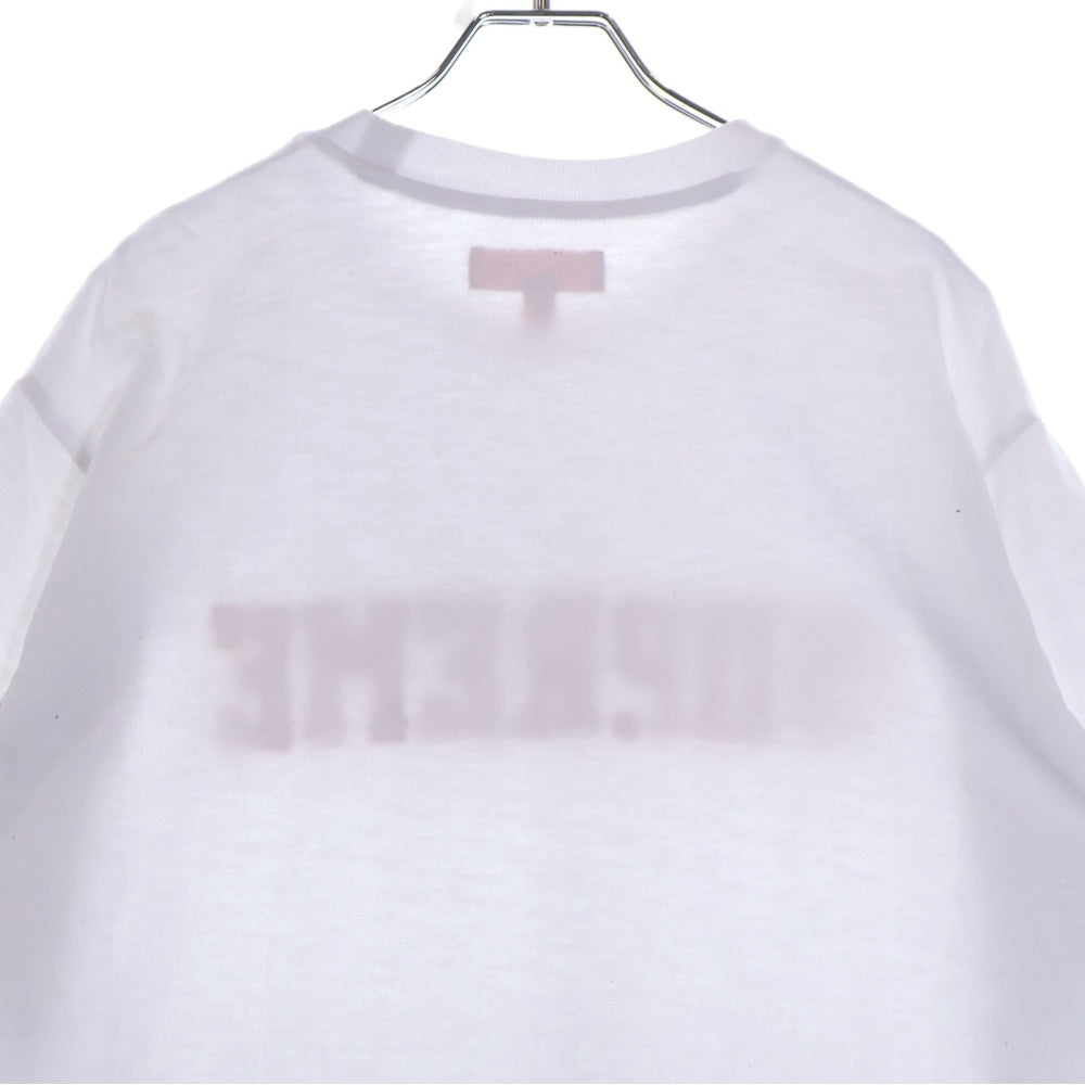 SUPREME(シュプリーム) 24AW Twill Applique S/S Top ツウィルアップリケショートスリーブトップ ロゴ刺繍半袖Tシャツ ホワイト