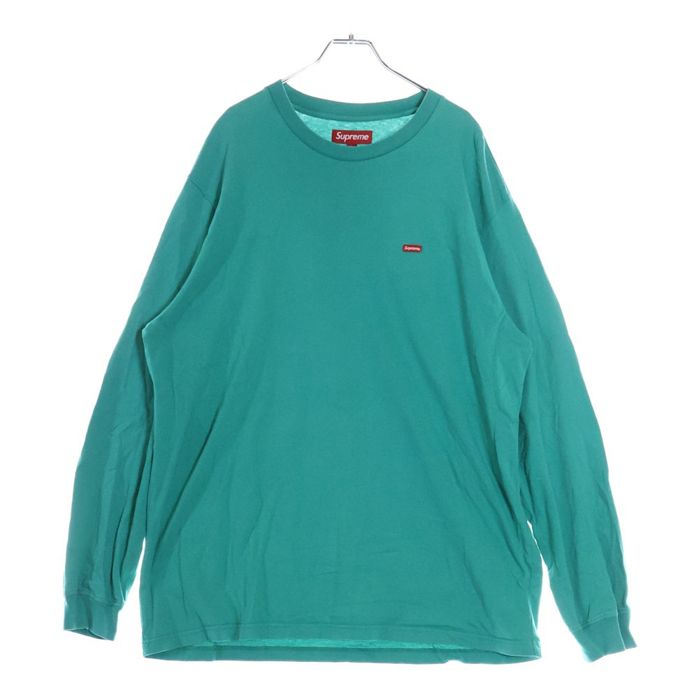 SUPREME(シュプリーム) 24SS Small Box Logo L/S Tee スモールボックスロゴロングスリーブティー ロゴ刺繍長袖Tシャツ グリーン