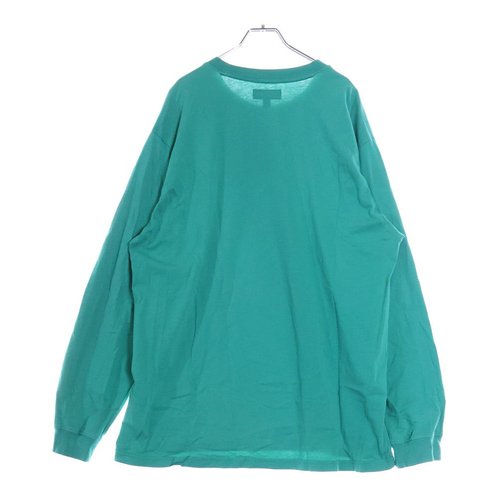 SUPREME(シュプリーム) 24SS Small Box Logo L/S Tee スモールボックスロゴロングスリーブティー ロゴ刺繍長袖Tシャツ グリーン