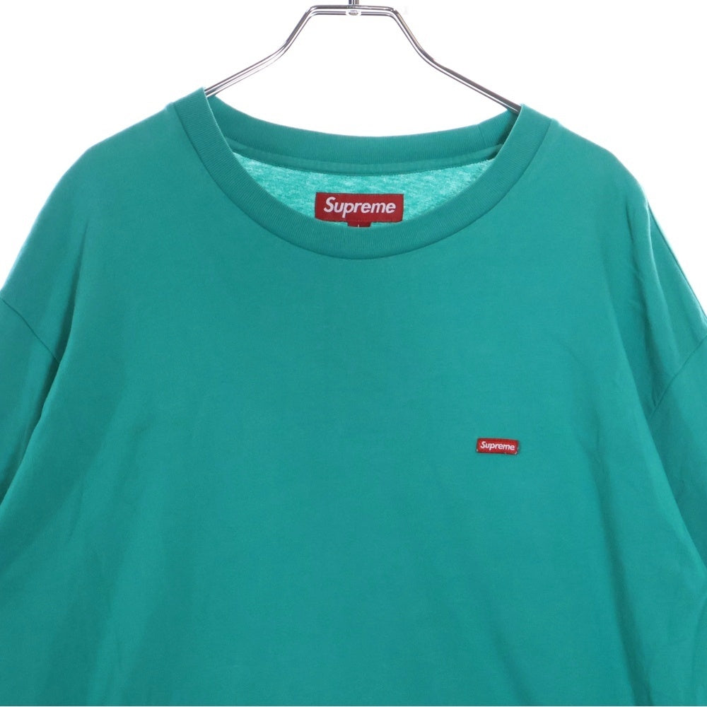 SUPREME(シュプリーム) 24SS Small Box Logo L/S Tee スモールボックスロゴロングスリーブティー ロゴ刺繍長袖Tシャツ グリーン