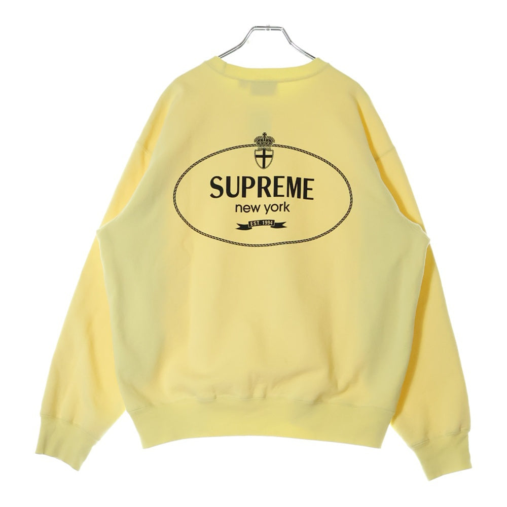 SUPREME(シュプリーム) 24AW Crest Crewneck クレストクルーネック スウェット イエロー