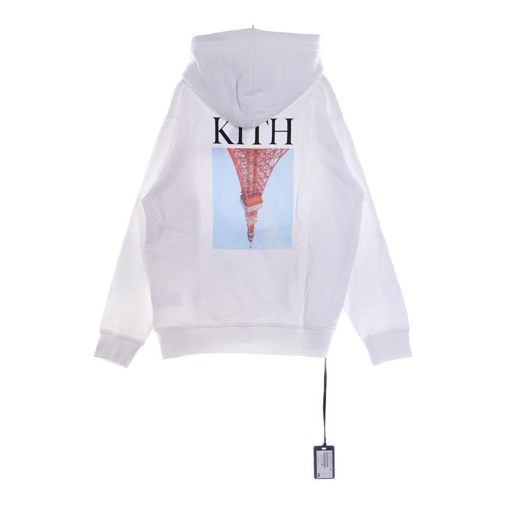 KITH(キス) 20SS Tokyo Tower Hoodie 東京タワー トモダチ プルオーバースウェットパーカー フーディー ホワイト
