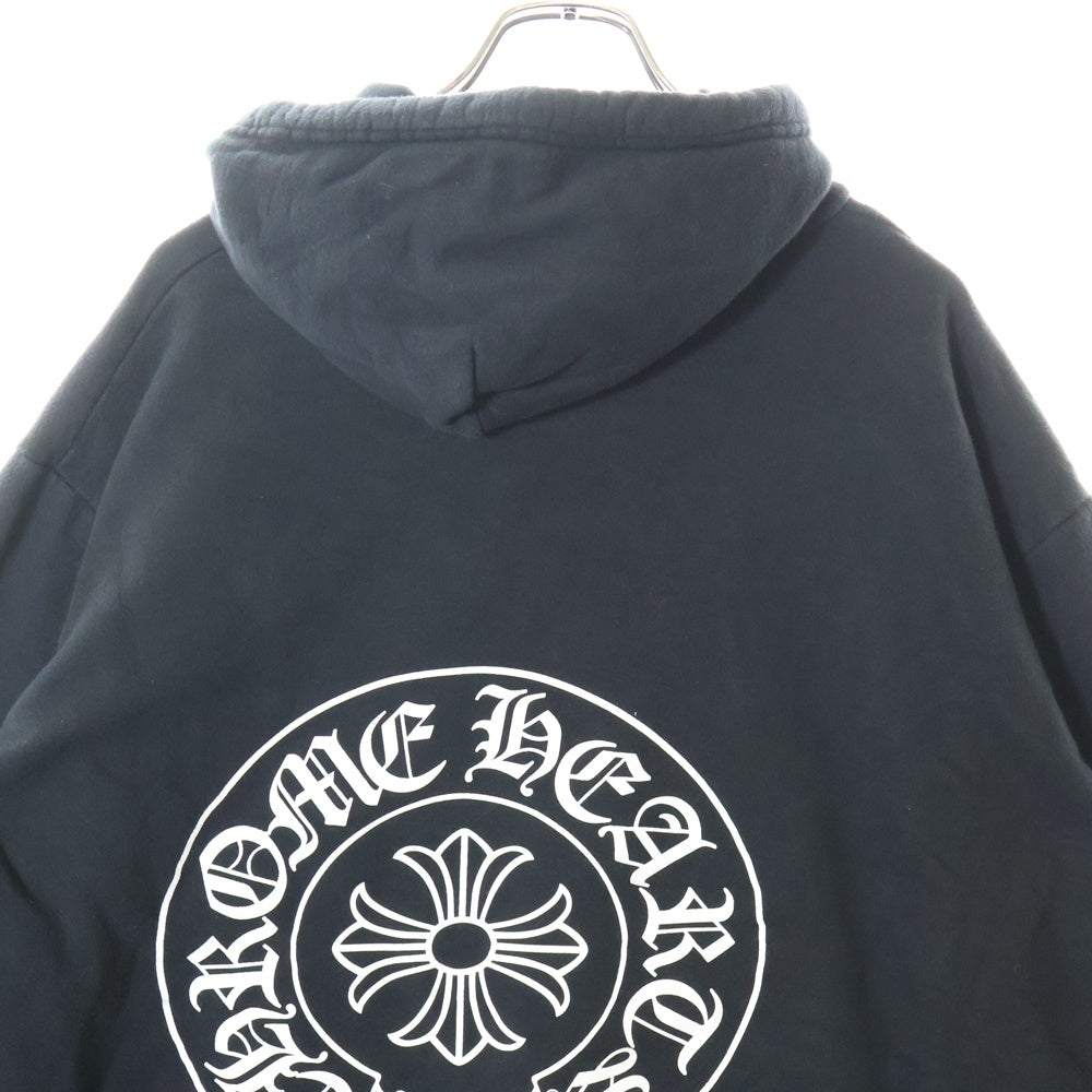 CHROME HEARTS(クロムハーツ) SWTSHRT HD PLVR LTD TOKYO 東京限定バックホースシュープリント プルオーバースウェットパーカー フーディー ブラック