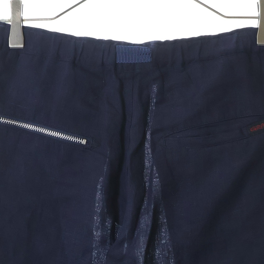 UNDERCOVER(アンダーカバー) ×nonnative CLIMBER EASY PANTS ×ノンネイティブ ベルト付き リネンパンツ ネイビー UC1E4513
