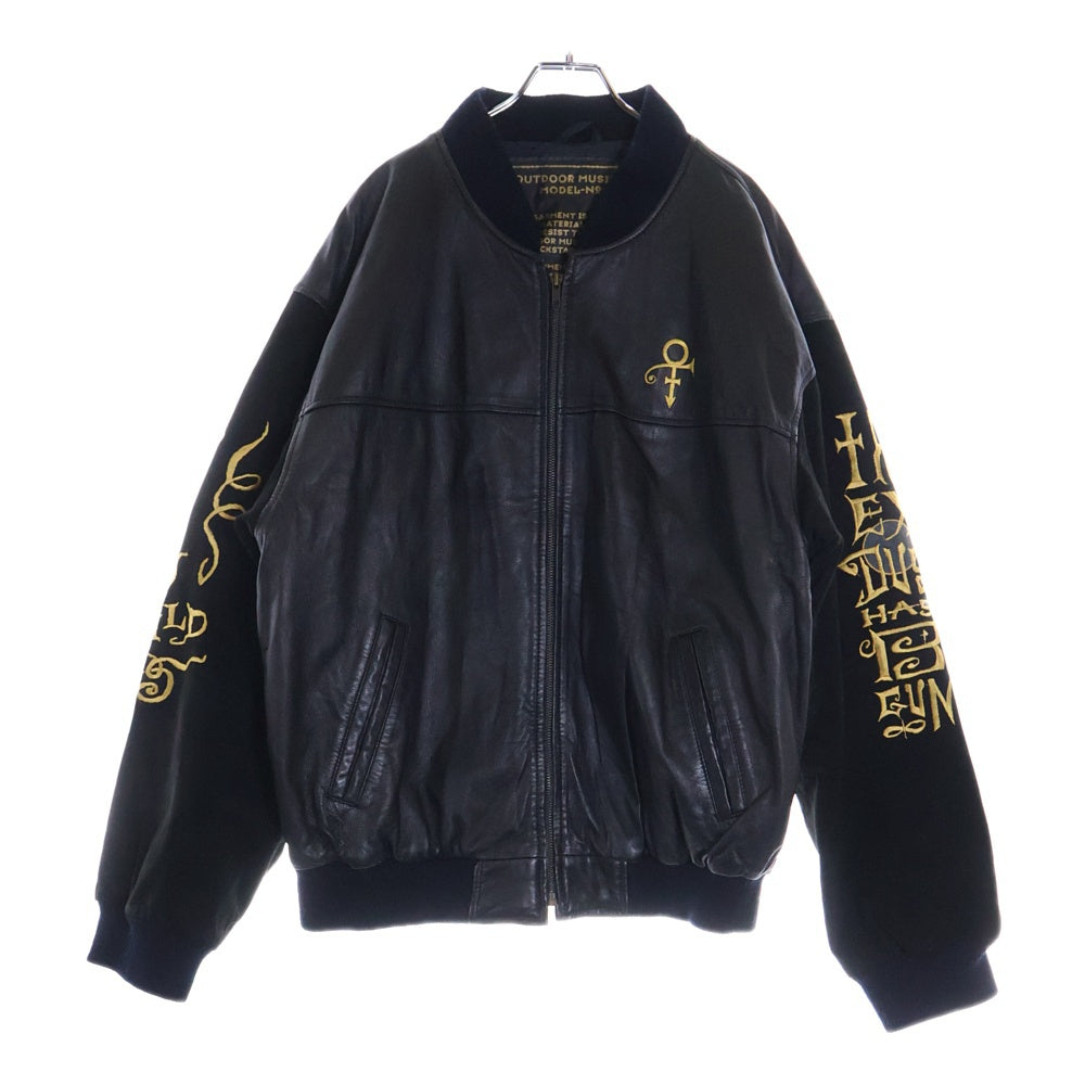 VINTAGE(ヴィンテージ) 90s Prince The Gold Experience プリンス ザ ゴールド ツアー レザージャケット ブラック 044-02