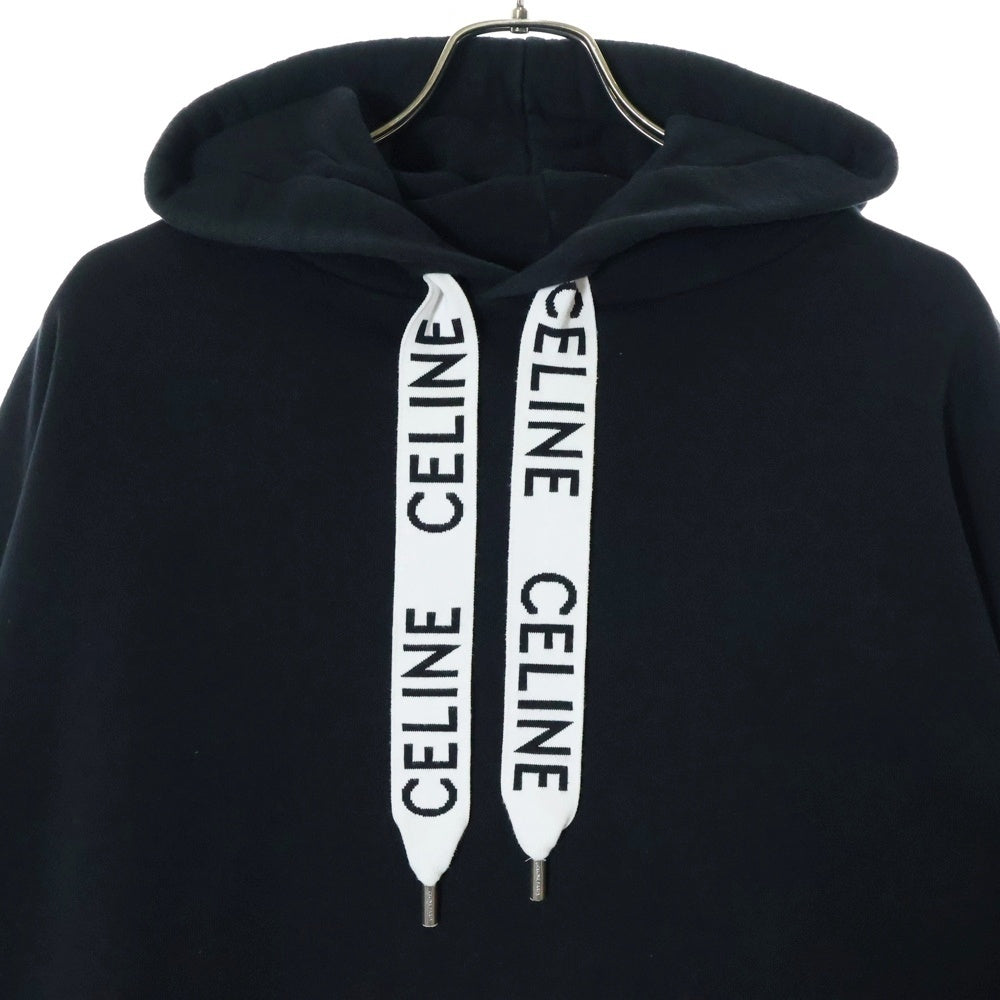 CELINE(セリーヌ) 21AW Loose Hoodie プルオーバースウェットパーカー フーディー ブラック 2Y468670Q