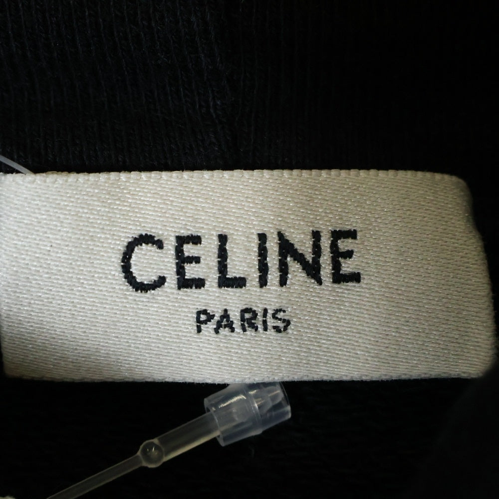 CELINE(セリーヌ) 21AW Loose Hoodie プルオーバースウェットパーカー フーディー ブラック 2Y468670Q
