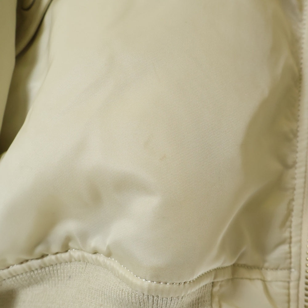 VETEMENTS(ヴェトモン) 18SS ×ALPHA INDUSTRIES OVERSIZE BOMBER JACKET オーバーサイズ ボンバージャケット ホワイト WSS18JA25