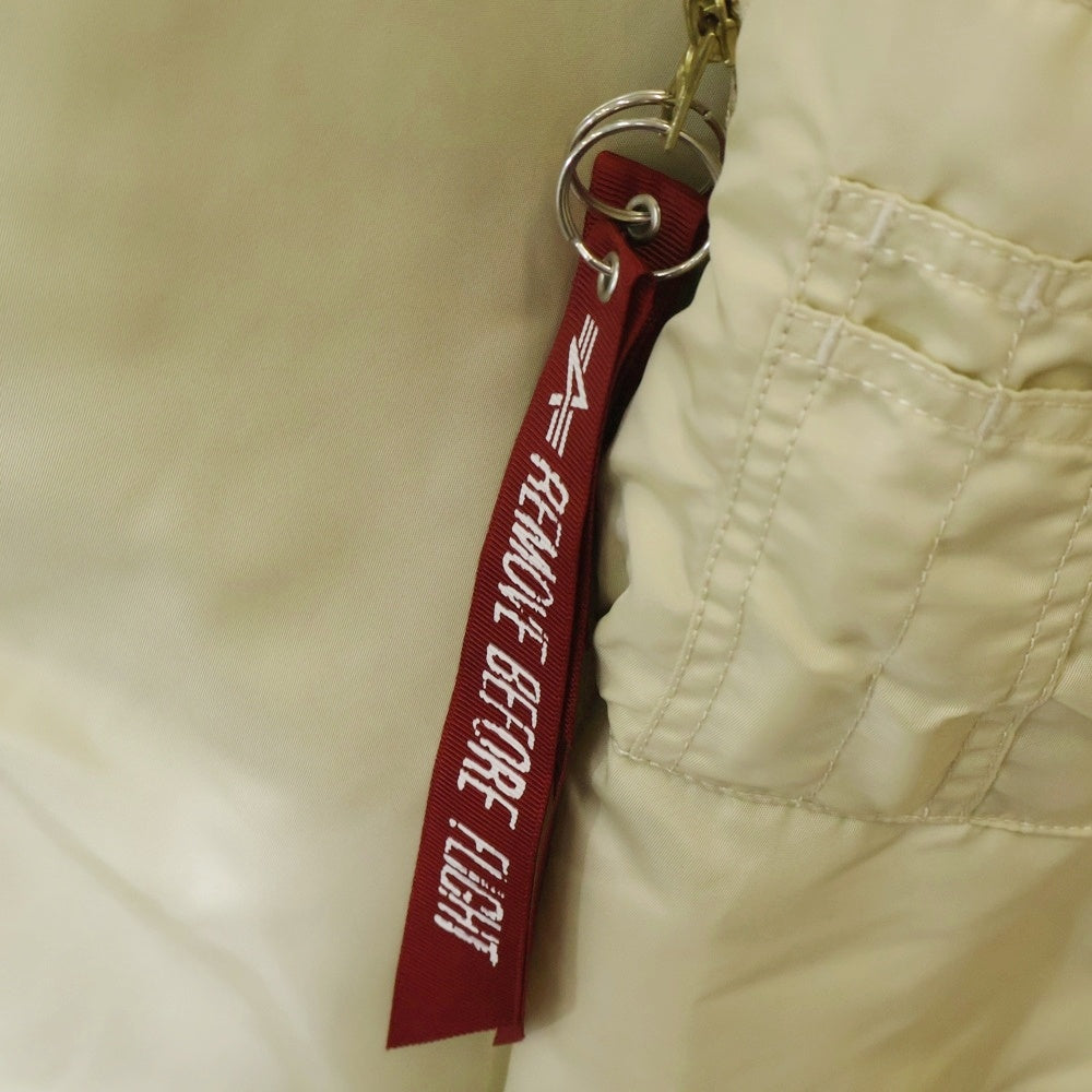 VETEMENTS(ヴェトモン) 18SS ×ALPHA INDUSTRIES OVERSIZE BOMBER JACKET オーバーサイズ ボンバージャケット ホワイト WSS18JA25
