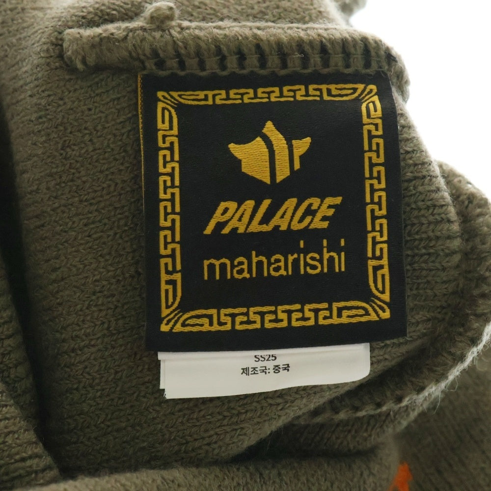 Palace Skateboards(パレススケートボーズ) 25SS ×Maharishi No Cuff Beanie マハリシ ビーニー ニット帽 ベージュ