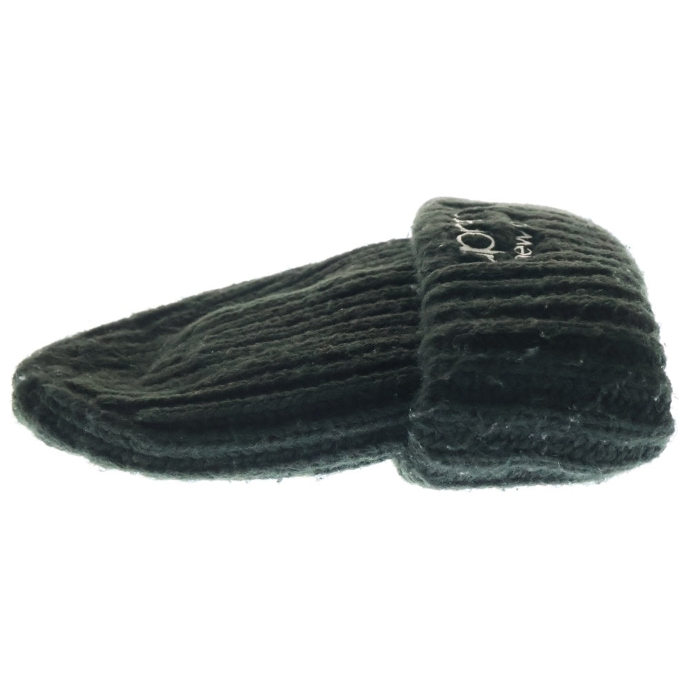 SUPREME(シュプリーム) 23AW Classic Logo Chunky Ribbed Beanie クラシックロゴ ニットビーニー ニット帽 帽子 ブラック