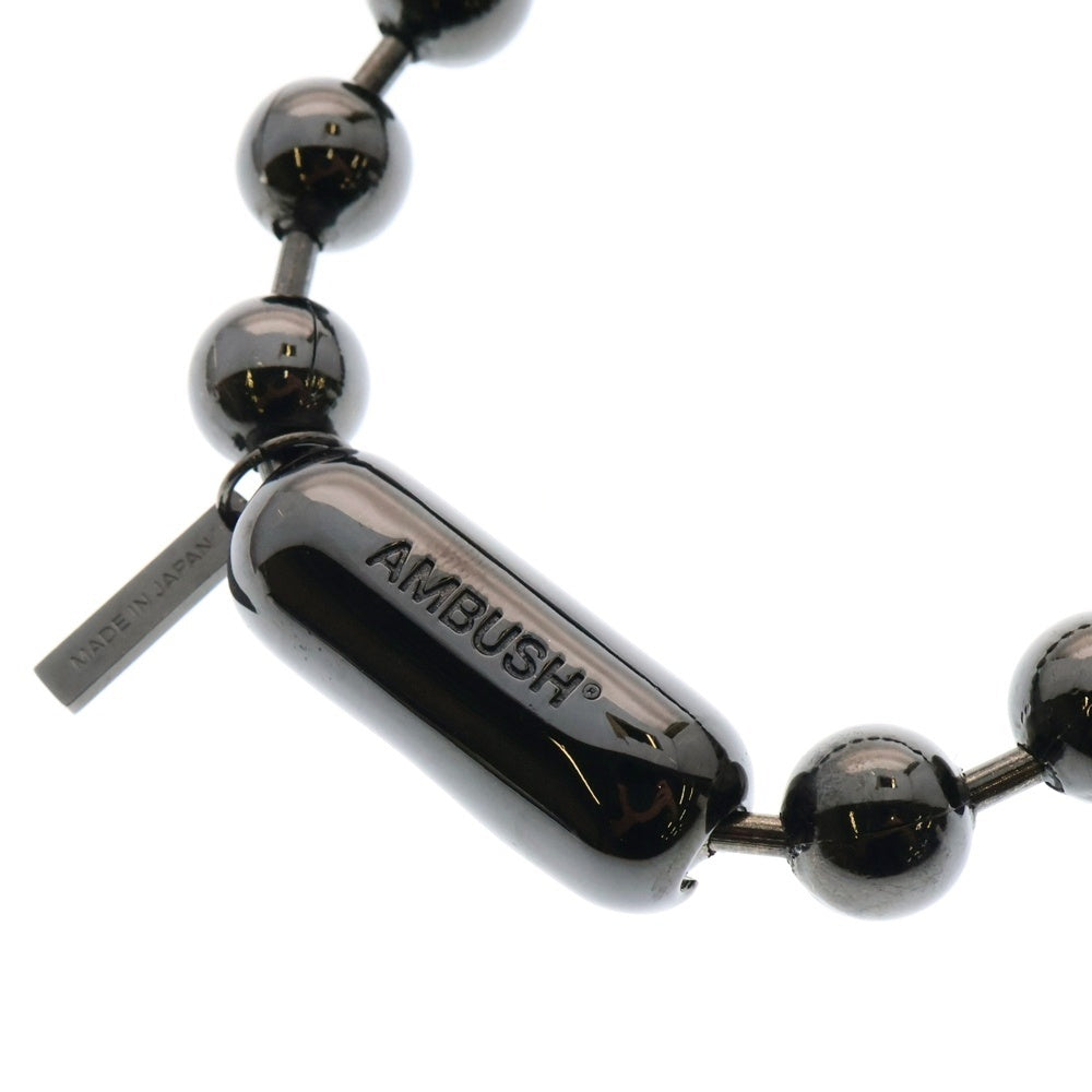 AMBUSH(アンブッシュ) BALL CHAIN NECKLACE ボールチェーンネックレス ブラック
