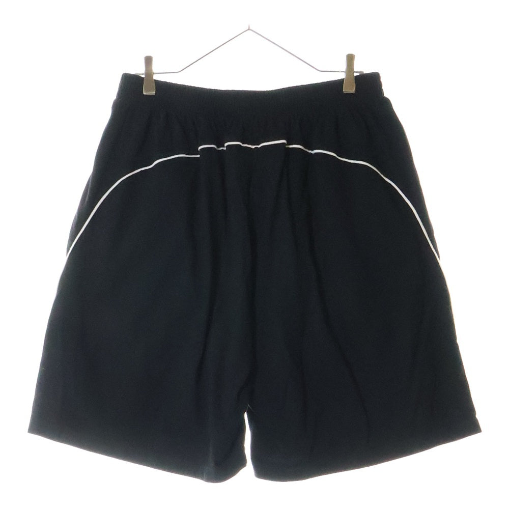 BALENCIAGA(バレンシアガ) 24SS Soccer Baggy Shorts サッカーロゴ バギーショーツ ハーフパンツ ブラック 777709 TPVW2
