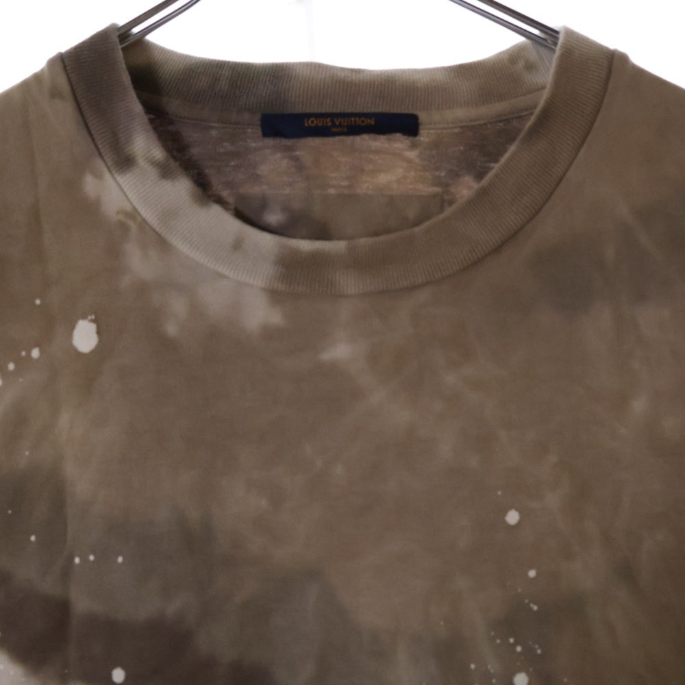 LOUIS VUITTON(ルイヴィトン) 20SS タイダイ総柄 半袖Tシャツ カットソー ブラウン RM201M TLC HIY07W