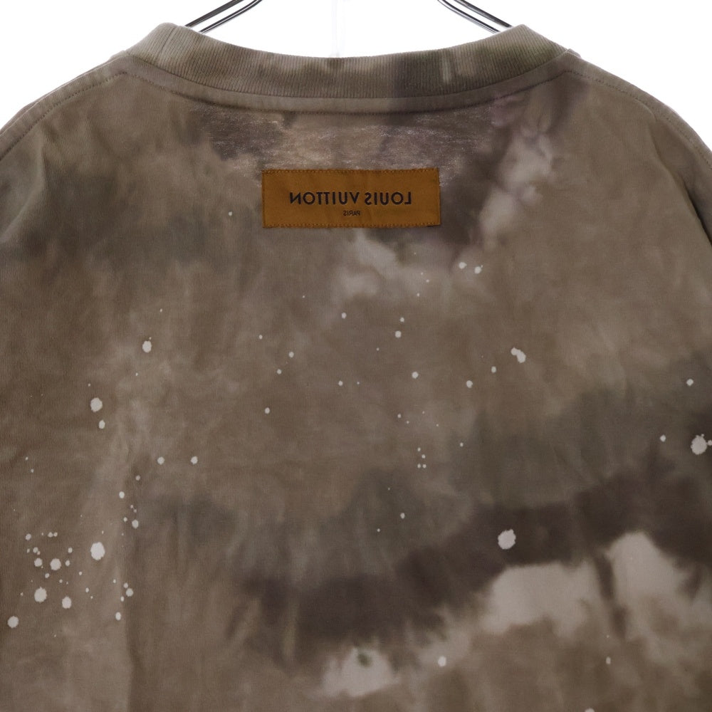 LOUIS VUITTON(ルイヴィトン) 20SS タイダイ総柄 半袖Tシャツ カットソー ブラウン RM201M TLC HIY07W