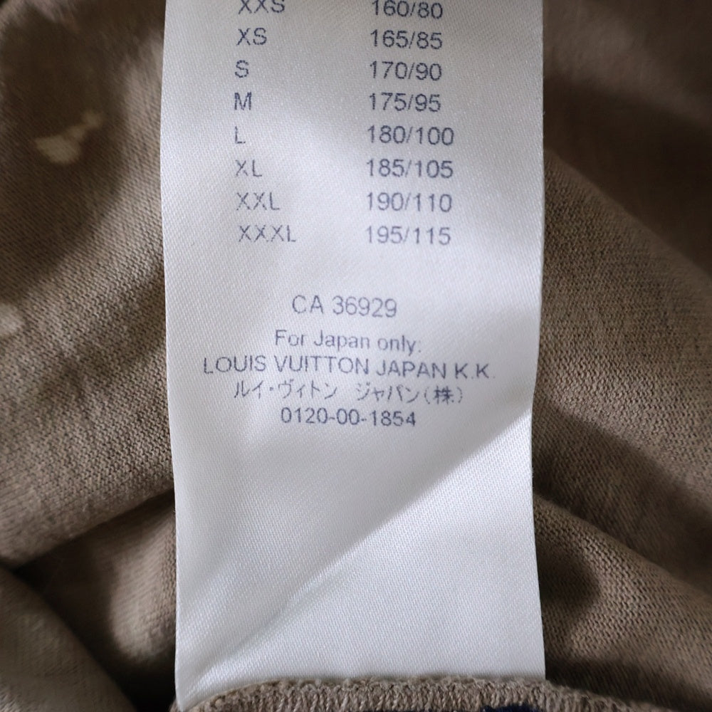 LOUIS VUITTON(ルイヴィトン) 20SS タイダイ総柄 半袖Tシャツ カットソー ブラウン RM201M TLC HIY07W
