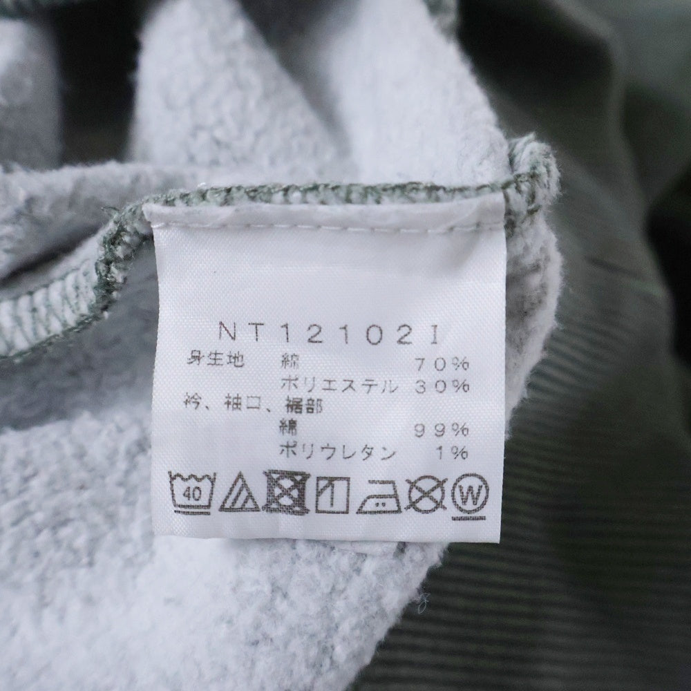 SUPREME(シュプリーム) 21SS ×THE NORTH FACE Pigment Printed Crewneck Olive ノースフェイス ピグメントプリント クルーネックスウェットトレーナー オリーブ NT121021