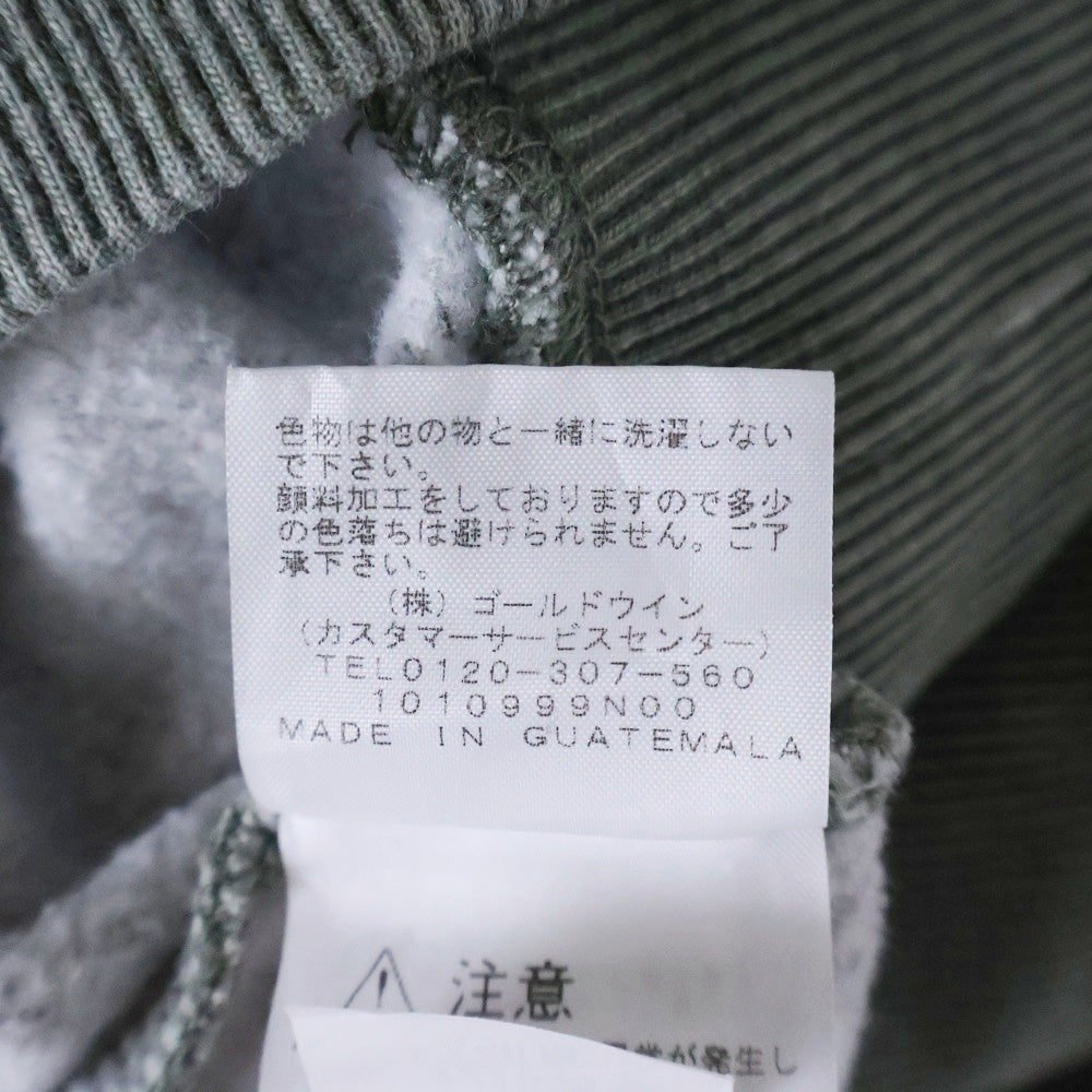 SUPREME(シュプリーム) 21SS ×THE NORTH FACE Pigment Printed Crewneck Olive ノースフェイス ピグメントプリント クルーネックスウェットトレーナー オリーブ NT121021